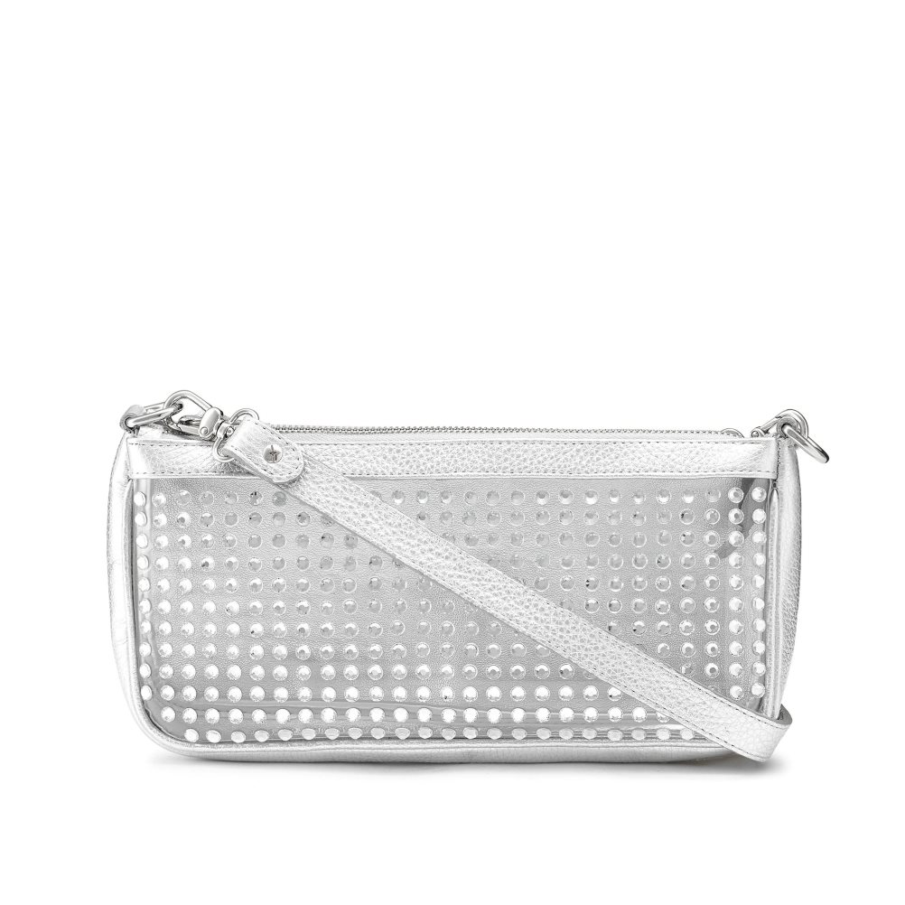 Silver Russell & Bromley Aphrodite Embellished Women's Shoulder Bags | PH-3-GOCU