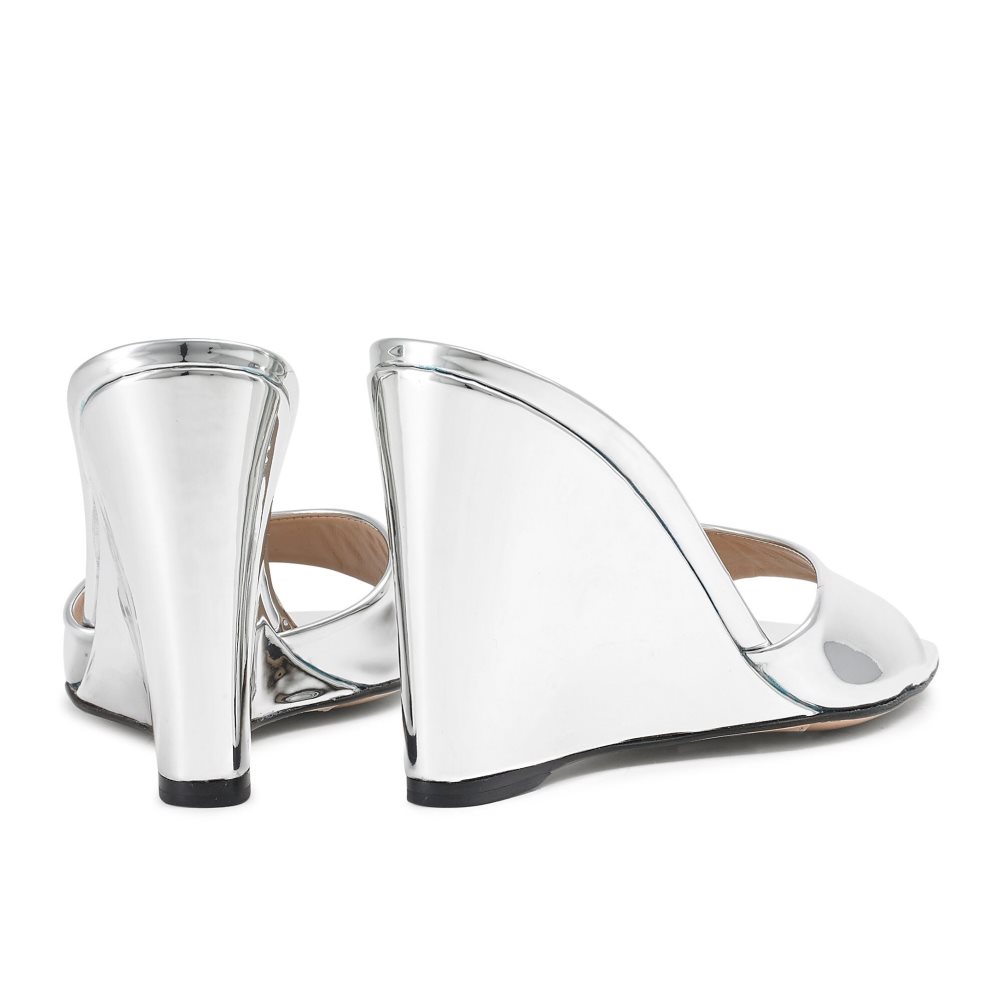 Silver Russell & Bromley Bellini Women's Wedges | PH-8-BQKC