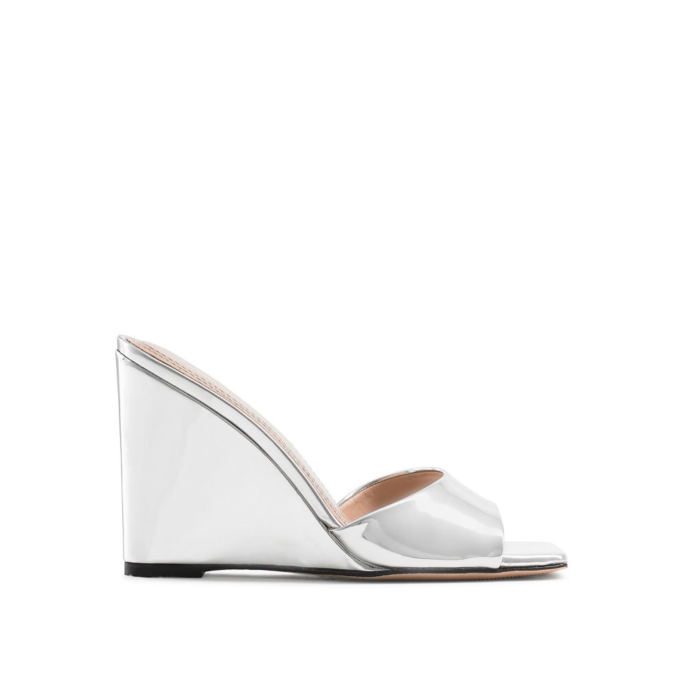 Silver Russell & Bromley Bellini Women\'s Wedges | PH-8-BQKC