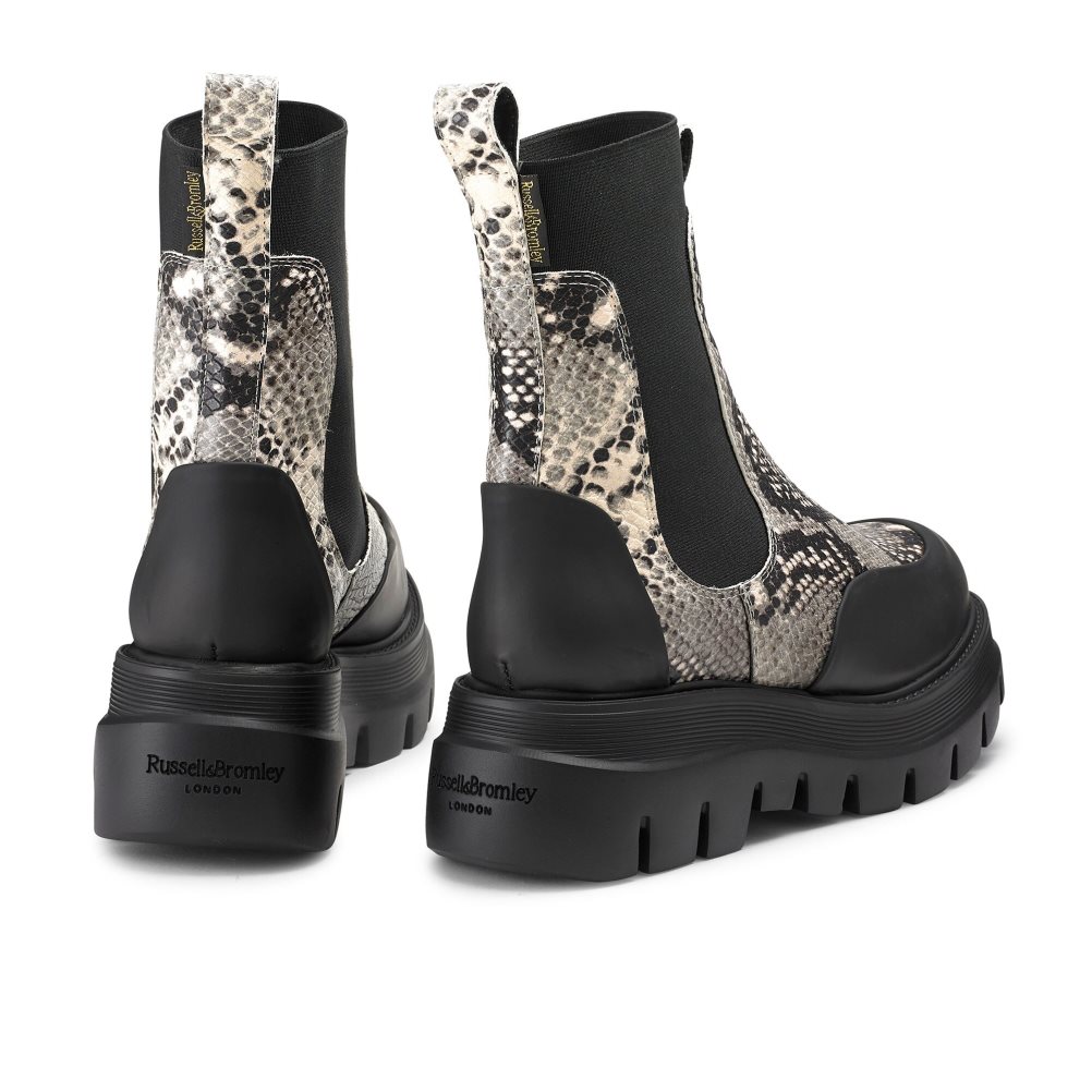 Snake / Black Russell & Bromley Conquer Women's Chelsea Boots | PH-6-YNLF