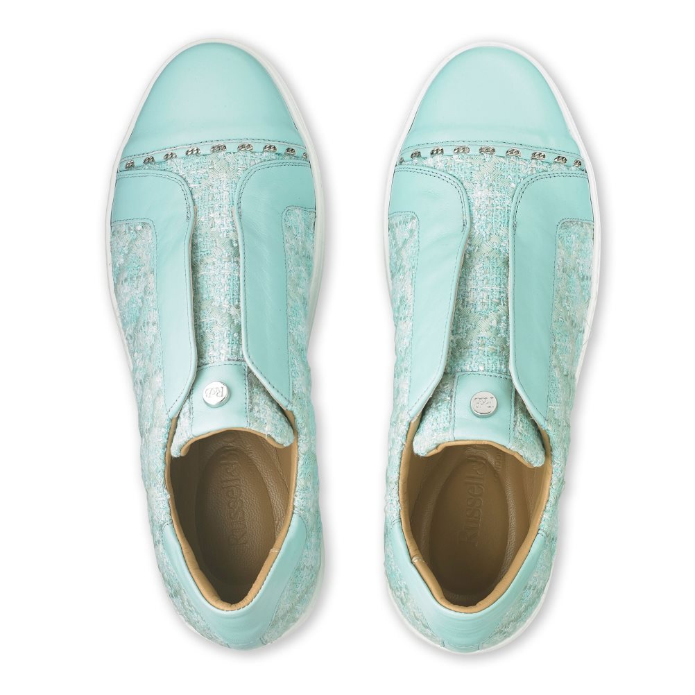 Turquoise Russell & Bromley Seawalk Laceless Women's Trainers | PH-7-HMBQ