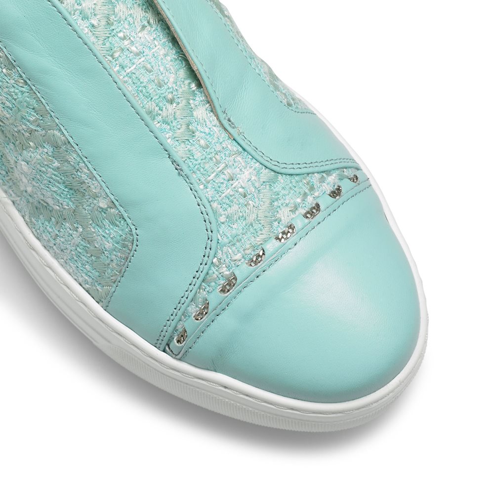 Turquoise Russell & Bromley Seawalk Laceless Women's Trainers | PH-7-HMBQ