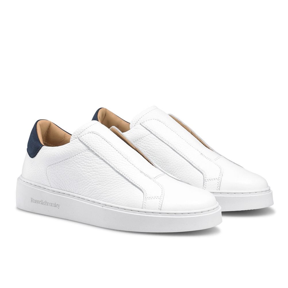 White Russell & Bromley Dream Laceless Women's Platform Shoes | PH-2-AURL