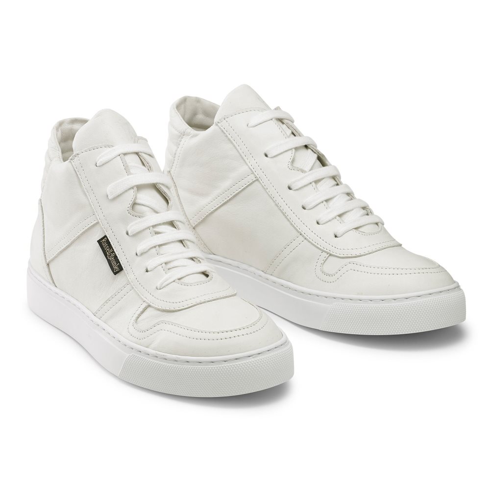 White Russell & Bromley Hornet High Top Women's Trainers | PH-7-IPNJ