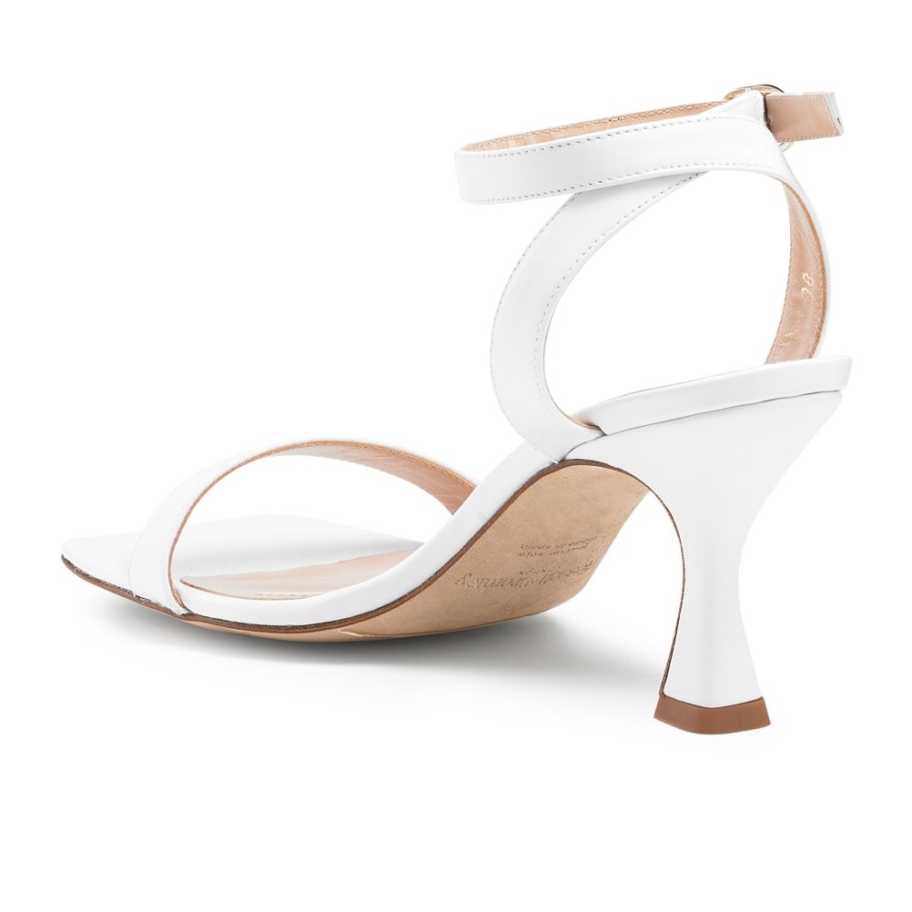 White Russell & Bromley Negroni Two Part Women's Heels Sandals | PH-2-AZXY