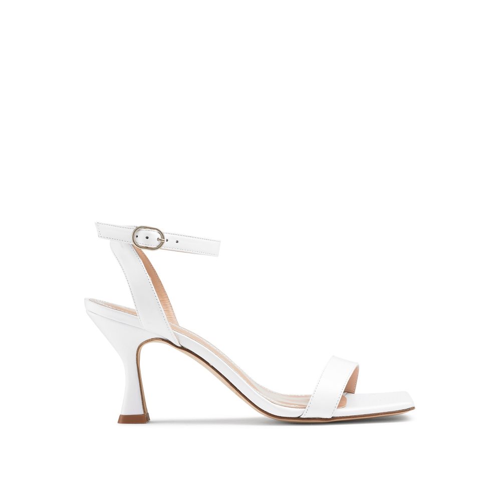 White Russell & Bromley Negroni Two Part Women\'s Heels Sandals | PH-2-AZXY