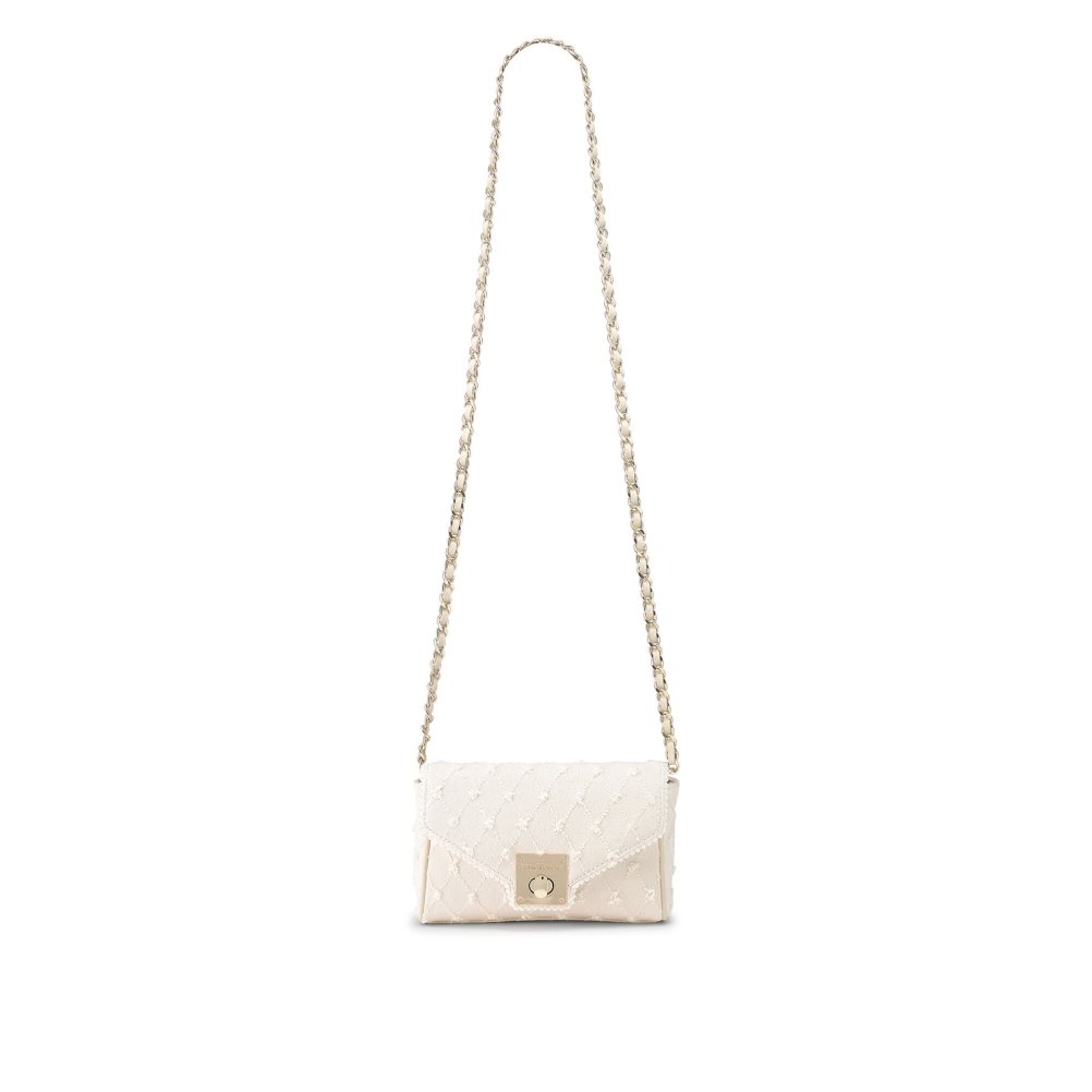 White Russell & Bromley Promenade Chain Women's Mini Bag | PH-4-LCDN