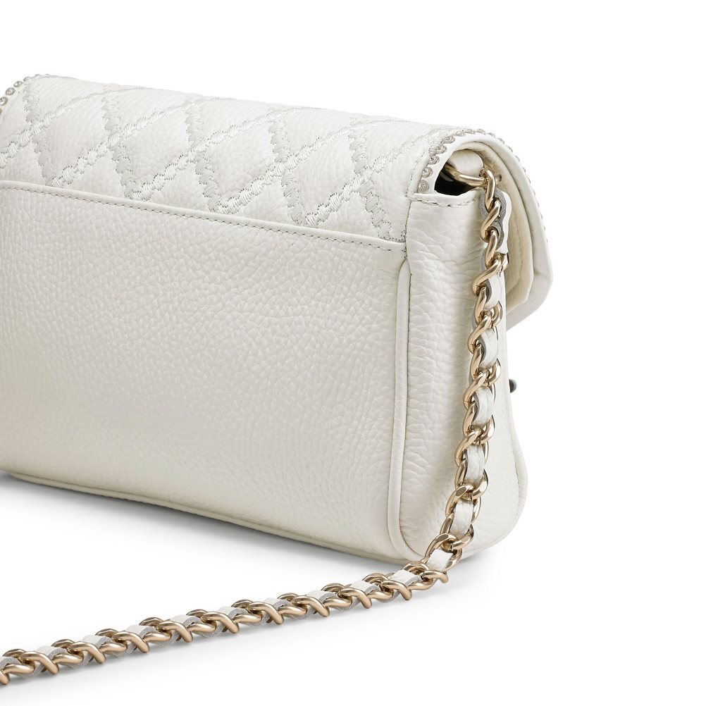 White Russell & Bromley Promenade Chain Women's Mini Bag | PH-8-ZMLH