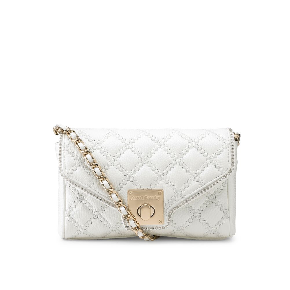 White Russell & Bromley Promenade Chain Women\'s Mini Bag | PH-8-ZMLH