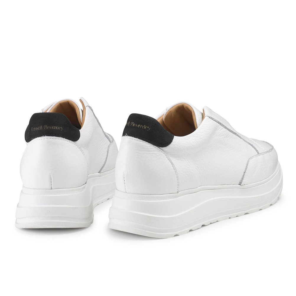 White Russell & Bromley Speed Up Laceless Runner Women's Trainers | PH-5-DPZA