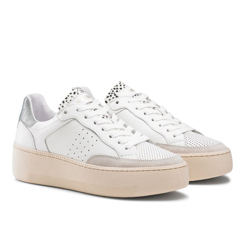 White Russell & Bromley Whisper Low Top Women's Trainers | PH-3-FBAC