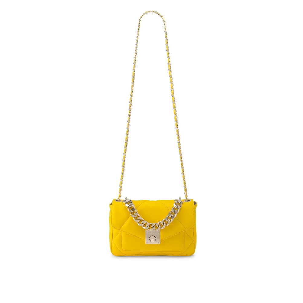 Yellow Russell & Bromley Quiltpuff Midi Women's Mini Bag | PH-5-XKQN