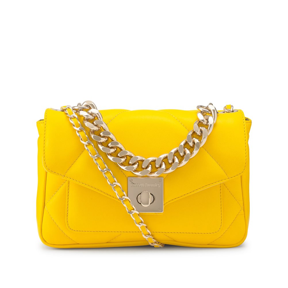 Yellow Russell & Bromley Quiltpuff Midi Women\'s Mini Bag | PH-5-XKQN