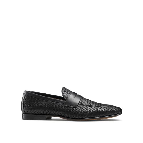 Black Russell & Bromley Bologna Weave Men's Formal Shoes | PH-3-IQNX