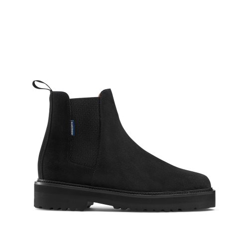 Black Russell & Bromley Bruton Cleated Sole Men's Chelsea Boots | PH-1-IWLO