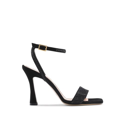 Black Russell & Bromley Cosmo+ Strappy Women's Heels Sandals | PH-1-NMBX