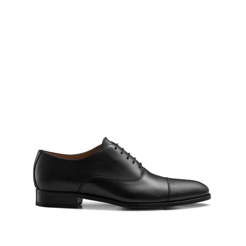 Black Russell & Bromley Cumulus Toe-cap Oxford Men's Formal Shoes | PH-4-IQXW