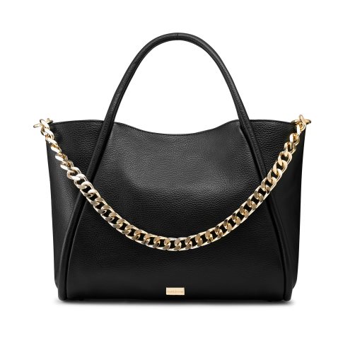 Black Russell & Bromley Icon Chain East/West Grab Women's Tote Bags | PH-2-GRSN