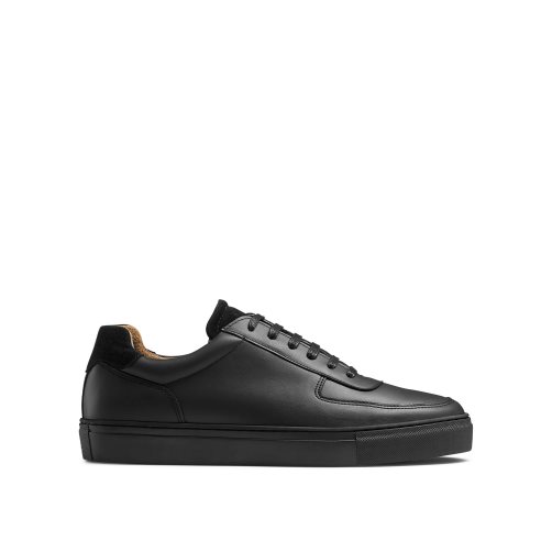 Black Russell & Bromley Outfield Lace Up Men's Trainers | PH-1-FHXR