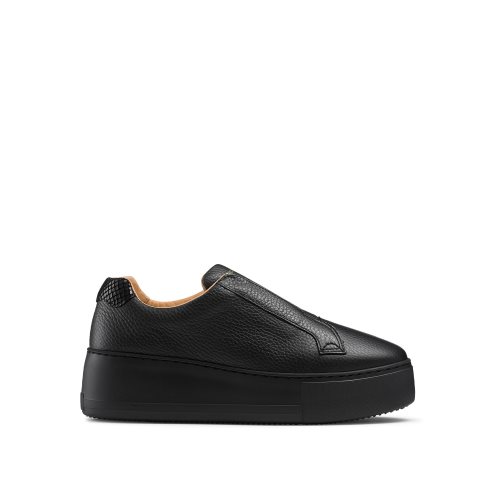 Black Russell & Bromley Park Up Flatform Laceless Women's Platform Shoes | PH-6-IUPJ