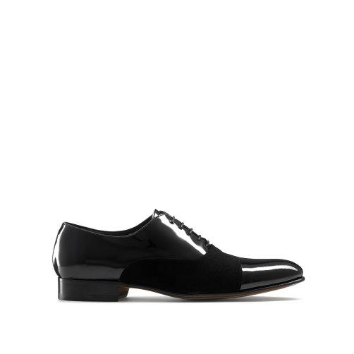 Black Russell & Bromley Stratus Toe Cap Oxford Men's Formal Shoes | PH-7-EQWH