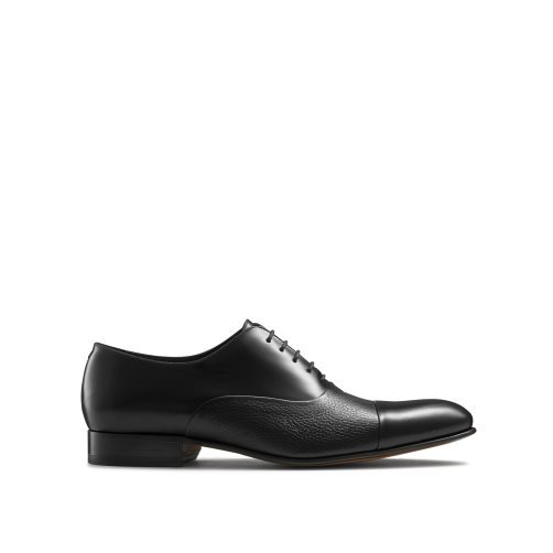 Black Russell & Bromley Stratus Toe Cap Oxford Men's Formal Shoes | PH-9-NVEW