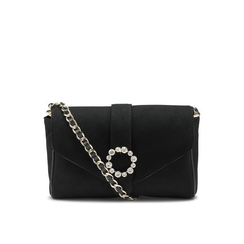 Black Russell & Bromley Strictly Jewel Buckle Chain Women's Crossbody Bags | PH-0-YZWC