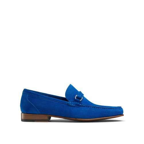 Blue Russell & Bromley Elite Slip On Men's Moccasins | PH-8-ZFWB