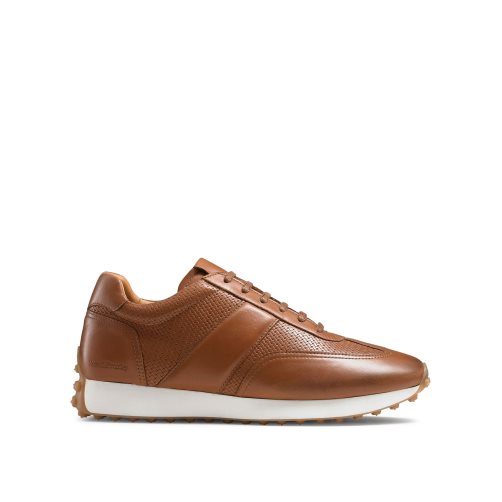 Brown Russell & Bromley Candidate Oxford Lace Runner Men's Trainers | PH-4-ZJTM