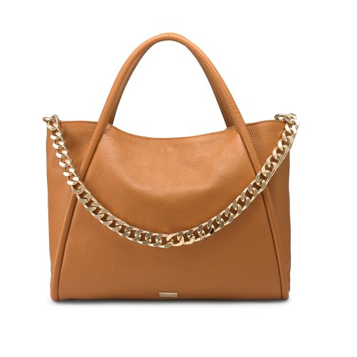 Brown Russell & Bromley Icon Chain East/West Grab Women's Tote Bags | PH-5-QKBV