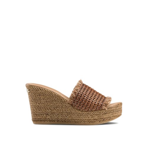 Brown Russell & Bromley Libertine Weave Women's Wedges | PH-8-RXBG