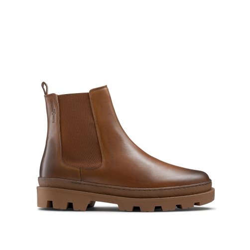 Brown Russell & Bromley Off Grid Chunky Sole Men's Chelsea Boots | PH-8-GOBX