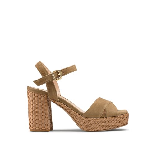 Brown Russell & Bromley Topform Platform Women's Heels Sandals | PH-4-NZXC