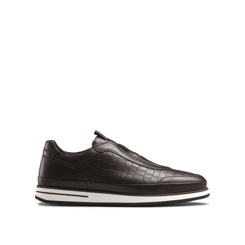 Chocolate Russell & Bromley San Giusto Oxford Laceless Men's Trainers | PH-0-IGHU