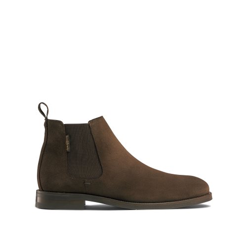 Dark Brown Russell & Bromley Burlington Men's Chelsea Boots | PH-8-FKHZ