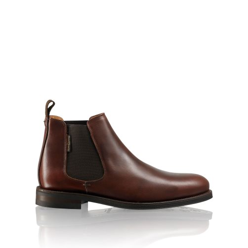 Dark Brown Russell & Bromley Guildford Men's Chelsea Boots | PH-2-QCTL