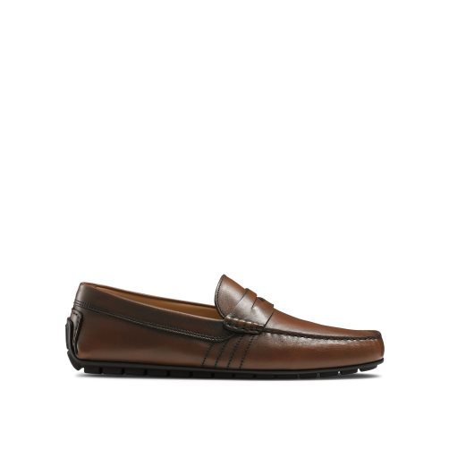 Dark Brown Russell & Bromley Soft Wear+ Driver Men's Formal Shoes | PH-6-HGDI