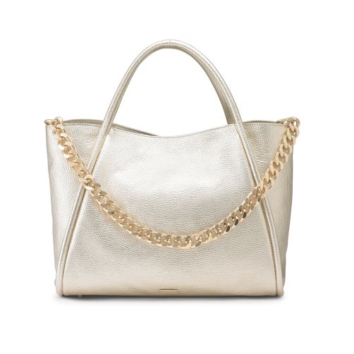 Gold Russell & Bromley Icon Chain East/West Grab Women's Tote Bags | PH-4-SJTM