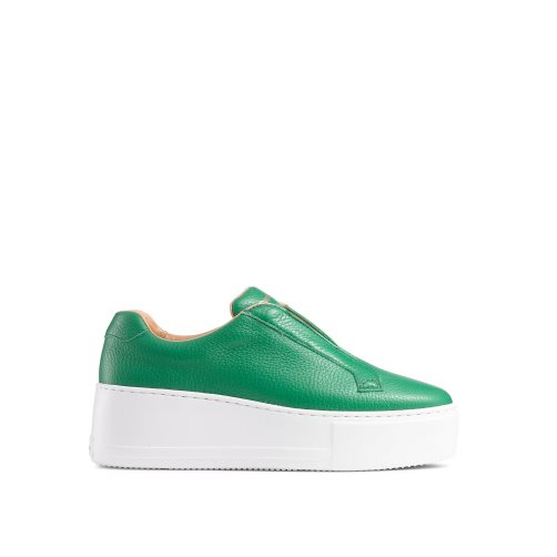 Green Russell & Bromley Park Up Flatform Laceless Women's Platform Shoes | PH-5-KWQR