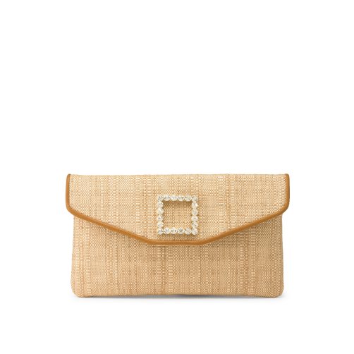 Khaki Russell & Bromley Fairytale Envelope Women's Clutch Bag | PH-2-OFXY