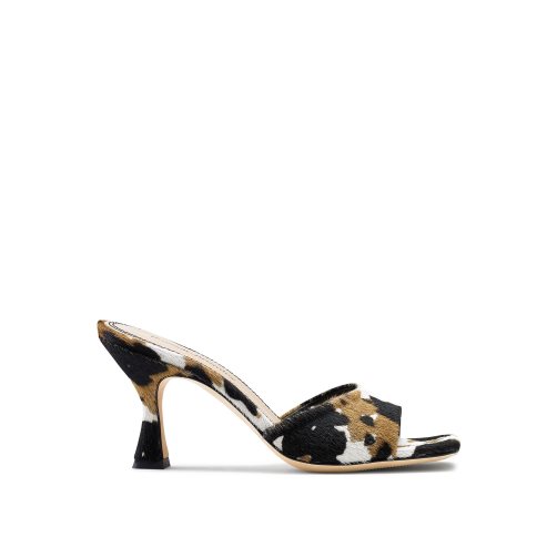 Leopard Russell & Bromley Mojito 90’s Heeled Women's Mules | PH-0-FCBL