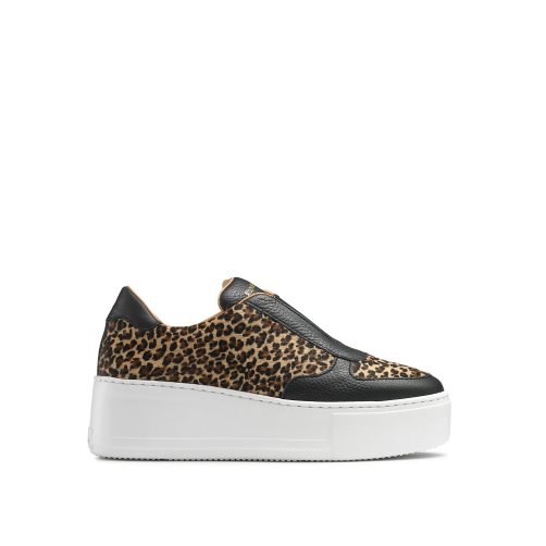 Leopard Russell & Bromley Park Ave Laceless Women's Platform Shoes | PH-7-VFWR