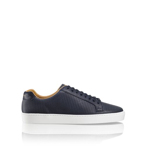 Navy Russell & Bromley Park Run Low-top Men's Trainers | PH-7-KQAX