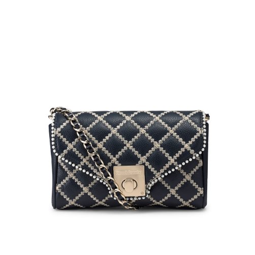 Navy Russell & Bromley Promenade Chain Women's Mini Bag | PH-9-JYXM