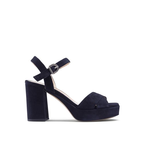 Navy Russell & Bromley Topform Platform Women's Heels Sandals | PH-9-GLMA