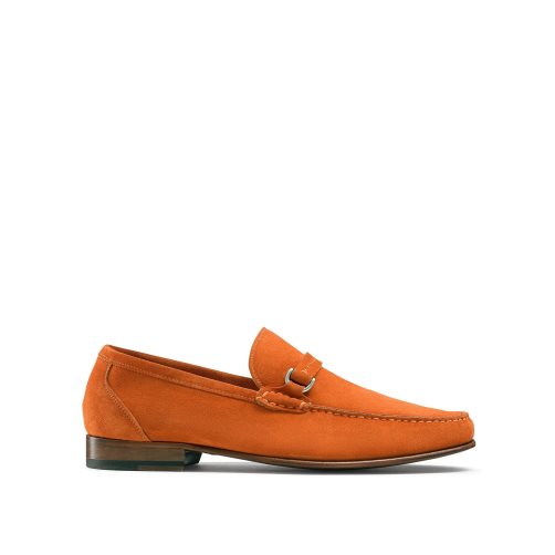 Orange Russell & Bromley Elite Slip On Men's Moccasins | PH-6-GKJO