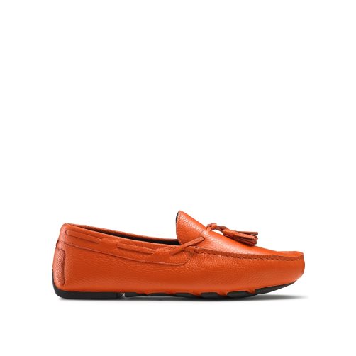 Orange Russell & Bromley Monza Tassel Men's Drivers Shoes | PH-6-DVFW