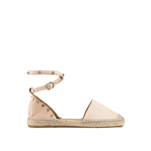 Pink Russell & Bromley Coin Wrap Ankle Wrap Women's Flat Sandals | PH-2-KYXC