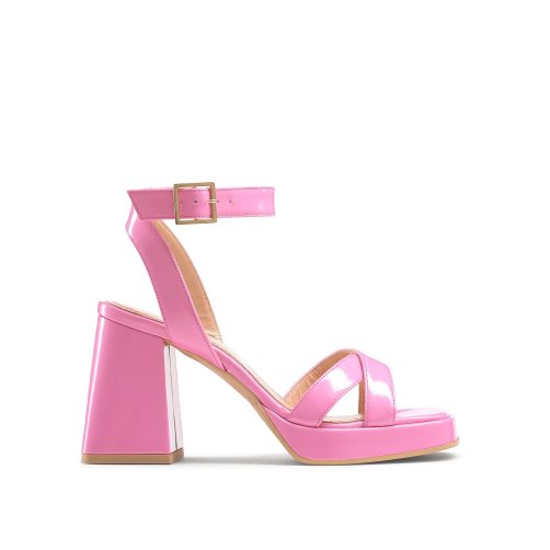 Pink Russell & Bromley Groovybaby Platform Women's Heels Sandals | PH-7-OJYT