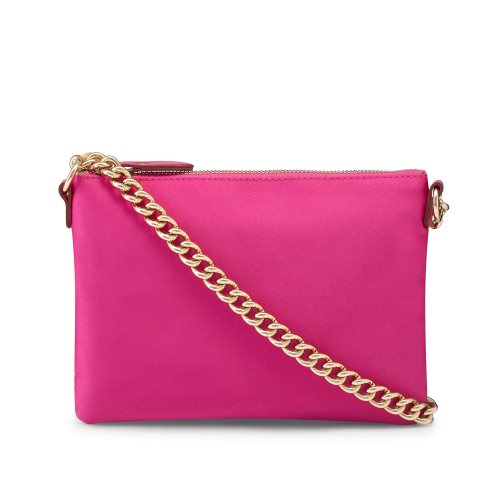 Pink Russell & Bromley On Point Chain Zip Pouch Women's Shoulder Bags | PH-9-GCKJ